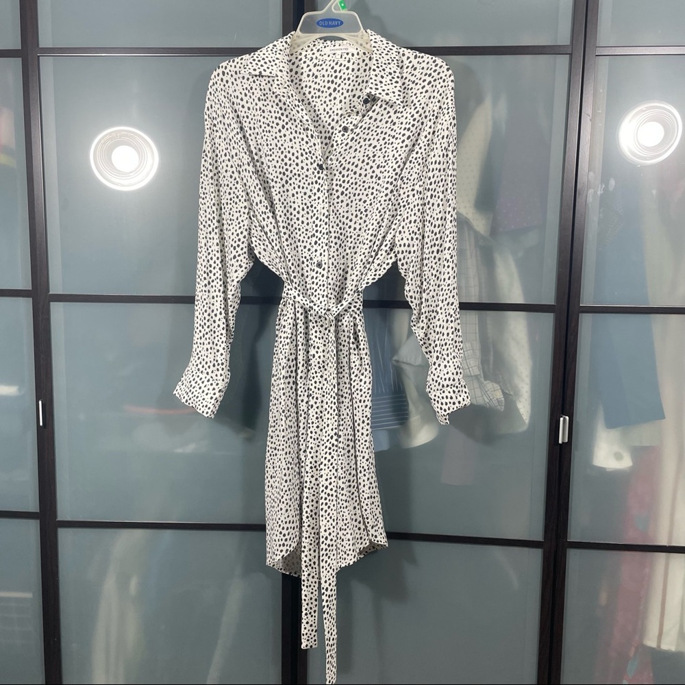 Emerson Fry black & white print dress. Size M.